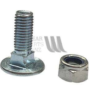 Coach Bolt & Nut M12x35 Zinc