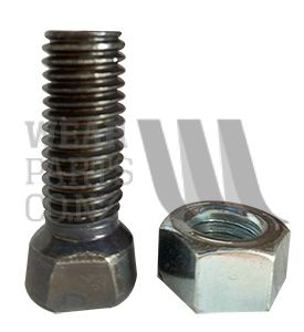 Double Flat Conical Head Plough Bolt/Nut M12x40 GR12.9