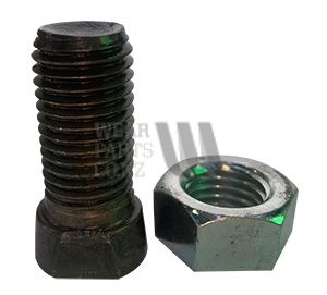 Single Flat Conical Head Plough Bolt/Nut M16x40 GR12.9