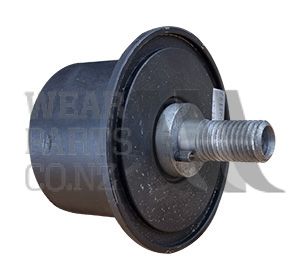 Flanged Roller With Axle 100 / 145mm x 65mm to suit Grimme