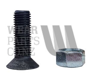 Flat Head Cap Screw and Nut M16X50