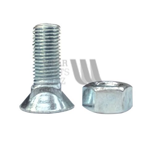 Csk Plough Bolt/Nut 7/16  UNF X 1 1/4