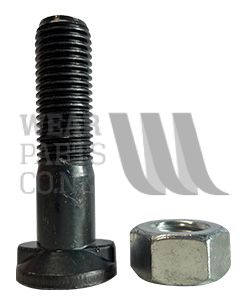 M20x85 CL10.9 Double Nib Plough Bolt/Nut