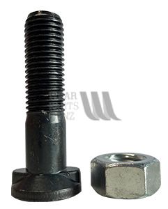 M20x85 CL10.9 Double Nib Plough Bolt/Nut