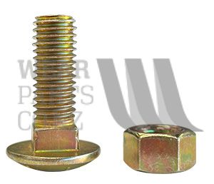 Coach Bolt and Nut 1/2" x 1 1/2" Zinc