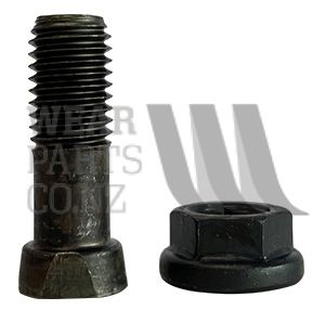 M14x45 Conical Head Plough Bolt/Nut