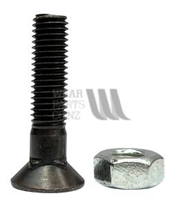 Csk Plough Bolt/nut M10x45 Gr12.9