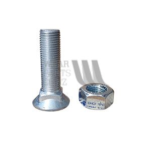 Csk Plough Bolt/Nut M12x45 Gr10.9 Besson