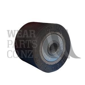 Roller HS 8 RZ, Rubber, Open Bore