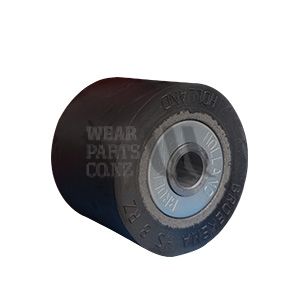 Roller HS 8 RZ, Rubber, Open Bore