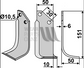 RH Rotary Hoe Speed Blade to suit Badalini 5145B