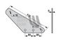 Mixer Wagon Support/Backing Plate to suit WP960020003