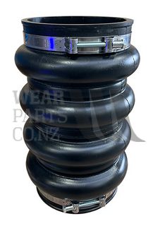 Rubber Joint 8" with Clamp.