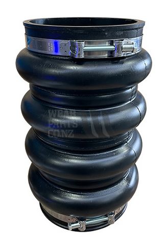 Rubber Joint 8" with Clamp.