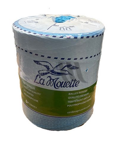 La Mouette Round Bale Twine Blue, 5000m Spools, 1000m/Kg