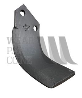 LH Tungsten Coated Rotary Hoe Speed Blade to suit Celli 10mm thick 722558, 722538