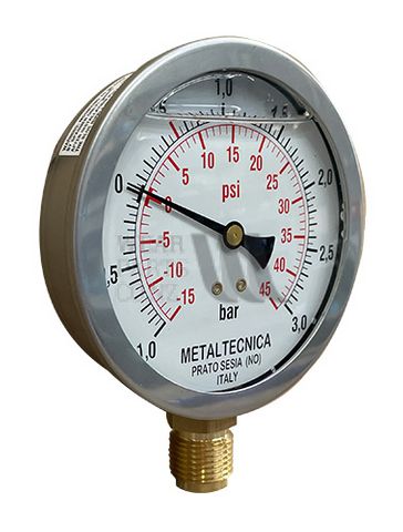 Pressure Gauge 100m x 1/2" (-1 Bar +3 Bar)
