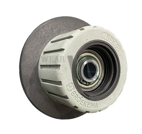 PU Roller Nylon Flanged 90 / 130mm x 62mm