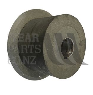 Flanged Roller 100x65mm, 130mm Flange to suit Grimme, 076.01257