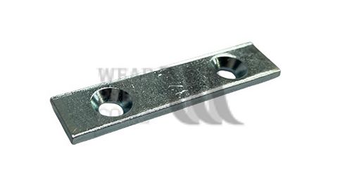Rivet Plate 13mm x 56mm - 5.0mm holes