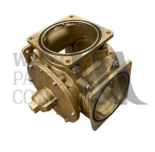 Brass Flanged Multi-Function Three-Way Diverter Valve 6"