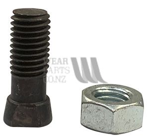 M14x39 Conical Head Plough Bolt/Nut