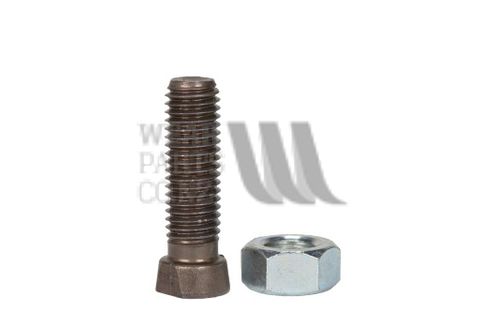 M12x55 Conical Head Plough Bolt/Nut