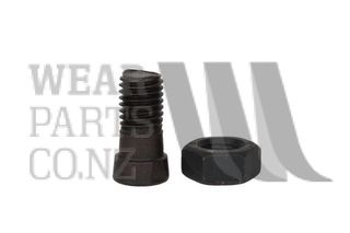 Double Flat Plough Bolt/Nut M12x34 Gr 12.9