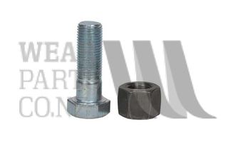 Rotary Hoe Bolt/Nyloc Nut 1/2 UNFx1 1/2