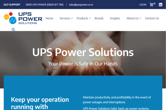 UPS Power Solutions Webstore Integration with MYOB Exo
