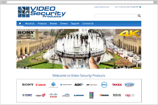 Video Security Products Webstore Integration with Fishbowl