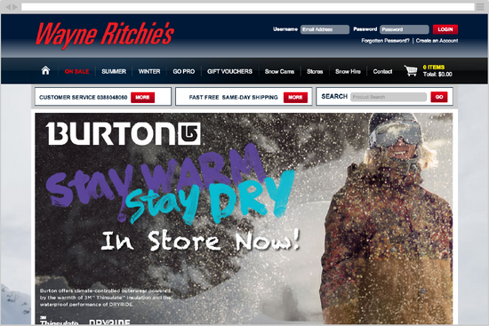 Wayne Ritchies' Webstore Integration with MYOB Exo