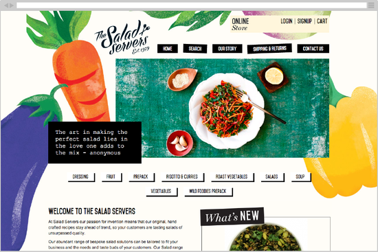 Salad Servers Webstore Integration with Ostendo