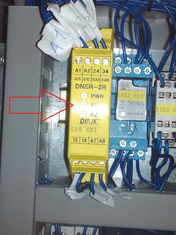 RELAY EMERGENCY OFF DNSR-2R (ZEIT 10.0 SEK) DINA