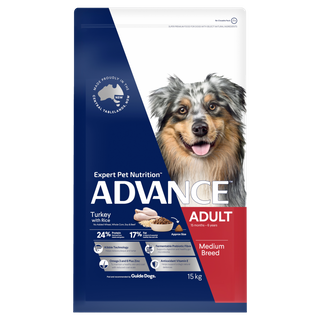 ADVANCE DOG ADULT MEDIUM BREED TURKEY 15KG