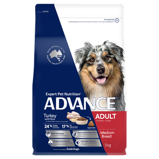 ADVANCE DOG ADULT MEDIUM BREED TURKEY 3KG