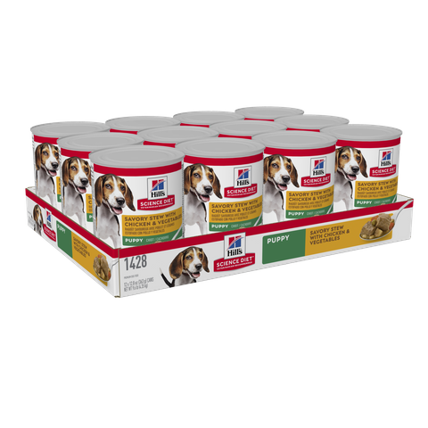 SCIENCE DIET PUPPY SAVORY STEW CHICKEN 363GX12