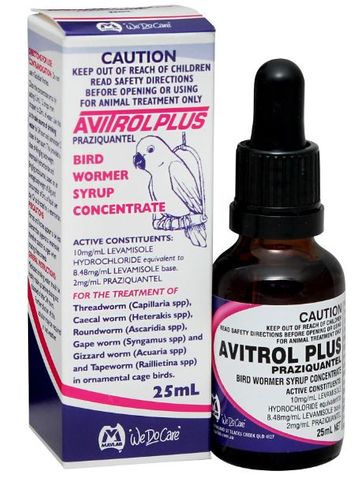 FIDOS AVITROL PLUS BIRD WORM SYRUP 25ML