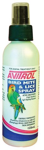 FIDOS AVITROL BIRD MITE LICE SPRAY 125ML