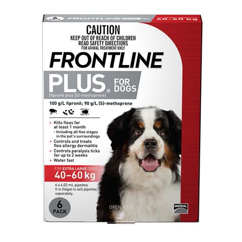 FRONTLINE PLUS EXTRA LARGE DOG 6PACK