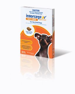 INTERCEPTOR EX SMALL 0-4KG BROWN 3PACK