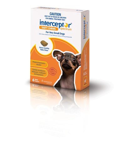 INTERCEPTOR EX SMALL 0-4KG BROWN 6PACK