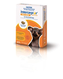 INTERCEPTOR EX SMALL 0-4KG BROWN 6PACK