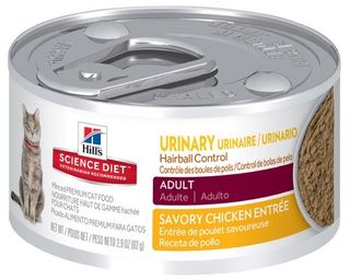 SCIENCE DIET FELINE URINARY HAIRBALL 82GX24