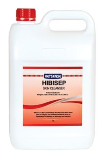 VETSENSE HIBISEP 4PCNT SKIN CLEANSER 5L