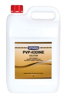 VETSENSE PVP IODINE SOLUTION 5L