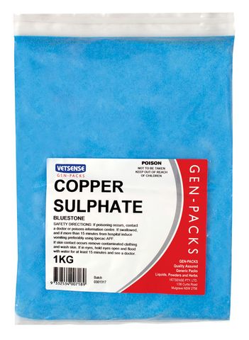 VETSENSE GEN-PACK COPPER SULPHATE 1KG