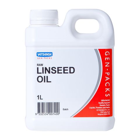 VETSENSE GEN-PACK LINSEED OIL 1L