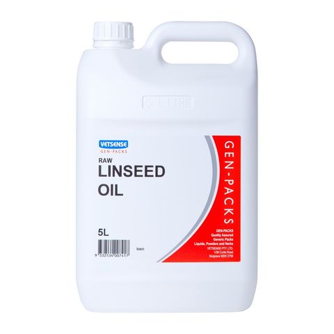 VETSENSE GEN-PACK LINSEED OIL 5L