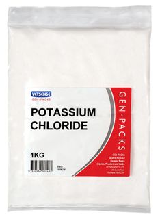 VETSENSE GEN-PACK POTASSIUM CHLORIDE 1KG